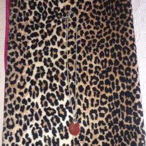 Amber colored quartz necklace…